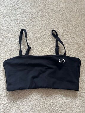TLF Black Bandeau Sports Bra